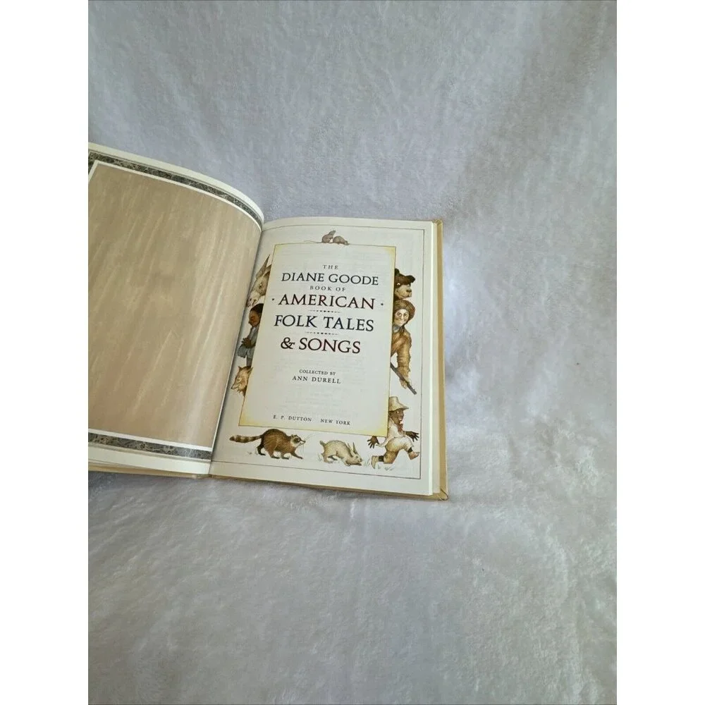 The Diane Goode Book of American Folk Tales &‎ Songs Andersen Vintage 1st Ed